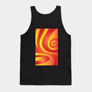 Abstract Red and Gold Tank Top